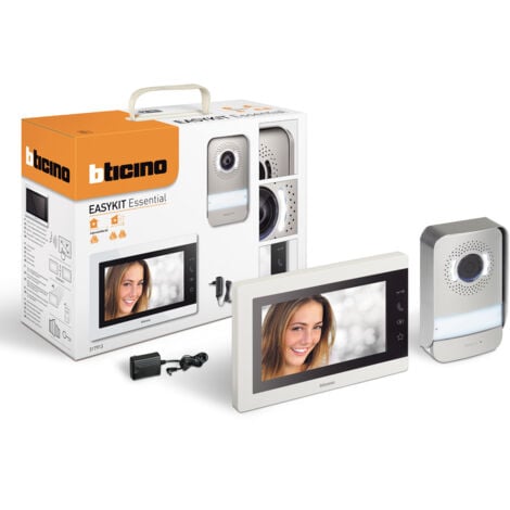 BTicino Videocitofono 2 Fili Mono-Bifamiliare Easykit Essential