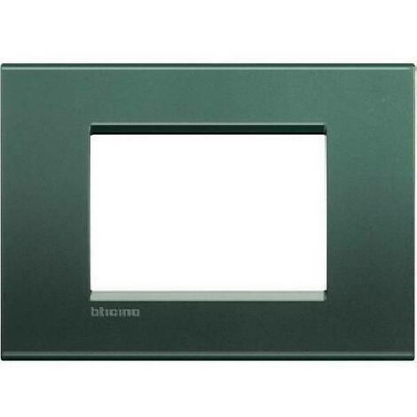 Bticino wohnlichtplatte 3 module park farbe lna4803pk