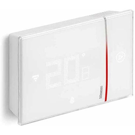 Bticino XW8002WE, Thermostat connecté WiFi, New Smarther2 avec Netatmo, Couleur Blanch...