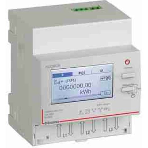 Contatore Trifase Denotip 10(100)A 230/400V Per Guida DIN, 3 Fasi 4 Fili, Calibrato