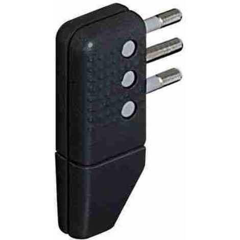 BTIS2467TGE 2P+T 10A prise d'angle coudée compacte - anthracite