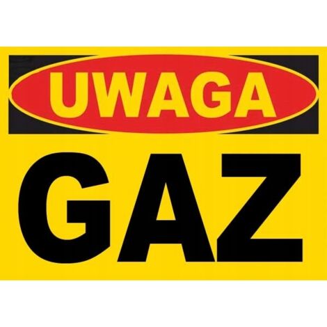 BTO-12 - Bauschild - WARNUNG: Gas