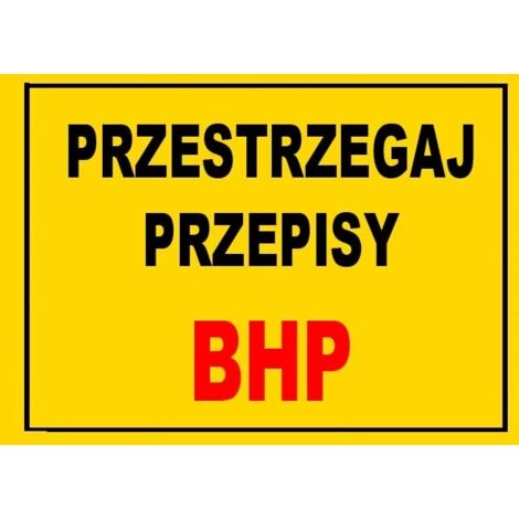 BTO-29 - SCHILD - Einhaltung der Arbeitsschutzvorschriften