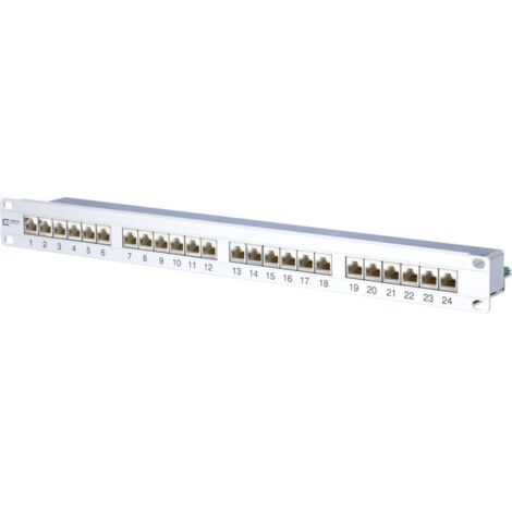 BTR NETCOM 24-Port Panel E-DAT C6A 1HE Alu TN EDATC6A-MP24