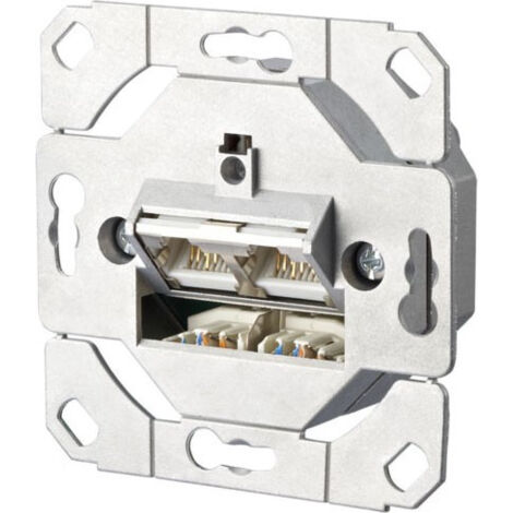 BTR NETCOM Anschlussdose C6A UP0 2xRJ45,UP0 TN EDATC6A-2UP0