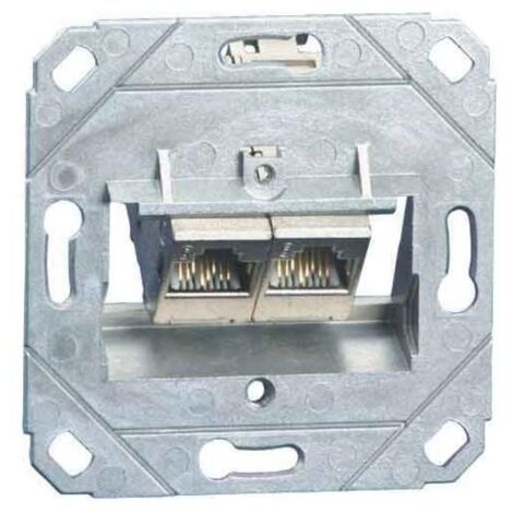 BTR NETCOM Anschlussdose C6Amodul UP0 2Port 180 TN C6Amod-2UP0-180