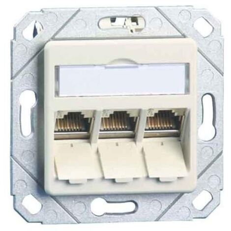 BTR NETCOM Anschlussdose C6Amodul Upk 3Port 270 Upk,rws TN C6Amod-3UPk-270rw
