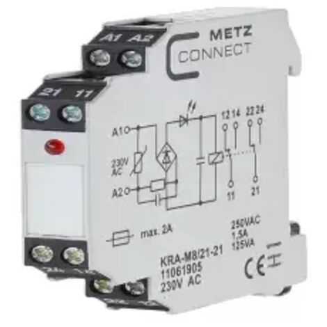 BTR NETCOM Koppelbaustein 2W KRA-M8/21-21 230AC