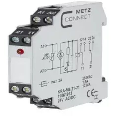 BTR NETCOM Koppelbaustein 2W KRA-M8/21-21 24AC/DC