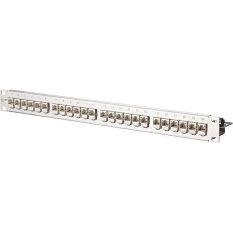 BTR NETCOM Patchfeld C6Amodul 24Port 1HE Edst bestückt TN C6Amod-MP24-Edst