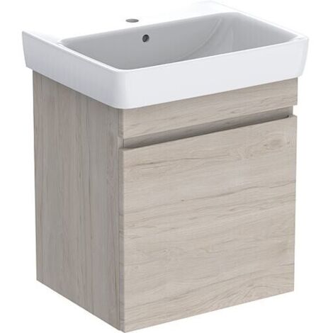 BTU + Céramique Geberit Plan Renova 650x616x480 mm Noyer hickory clair