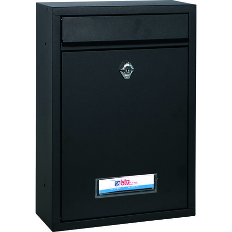 BTV Buzón Bermeo Negro 32x21,5x8,5 cm
