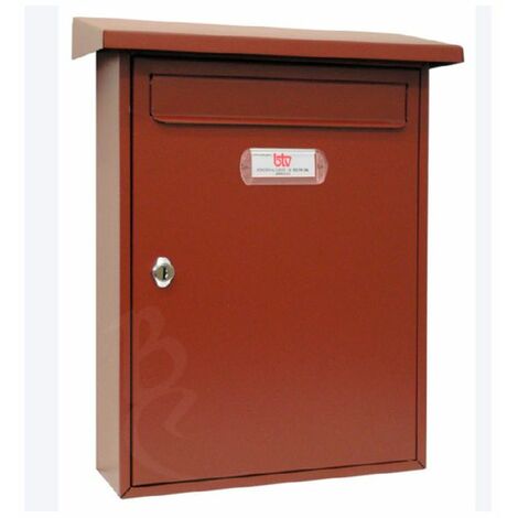BTV - CASSETTA PER LA POSTA DA ESTERNO -MODELLO CASTILLO - COLORE MARRONE 300X433MM