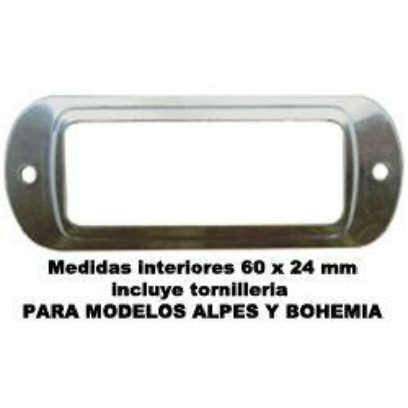 

btv rep pack 5 tarjeteros metalicos inox 60x24 mm+torni. 60603 - Mibricotienda