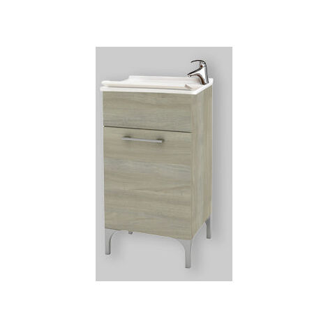 Buanderie 45 Chêne Gris L.45 X P.50 X H.83 Cm