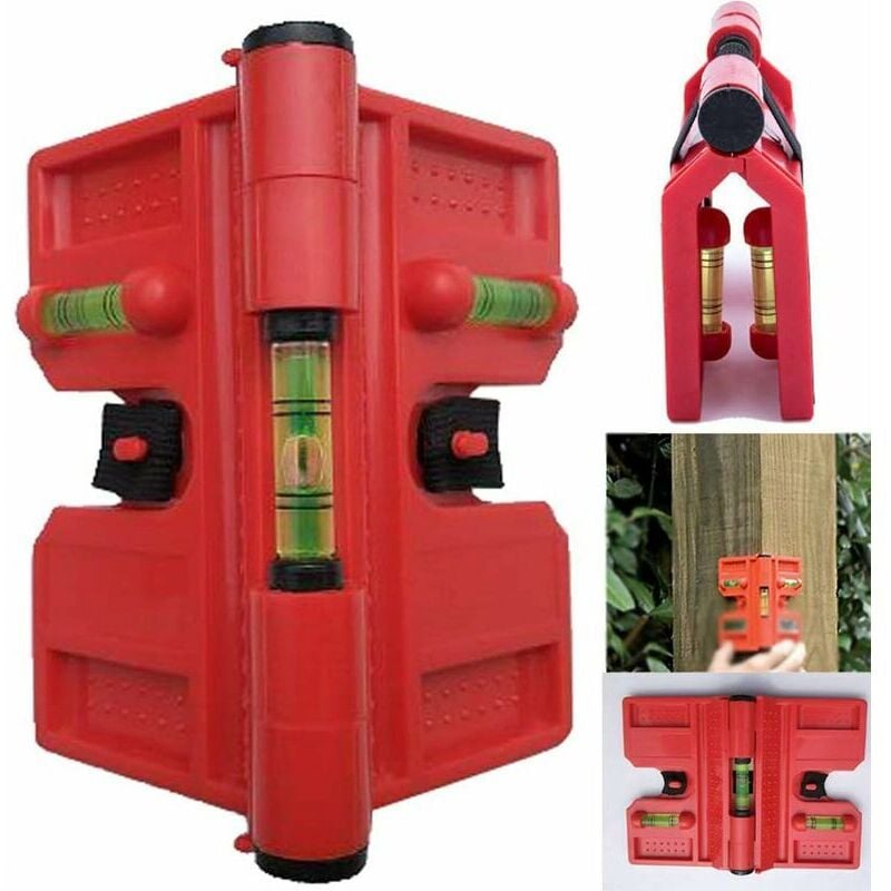 Hoopzi - Bubble Brick Tool, Adjustable Angle Post Level, 188 x 134mm