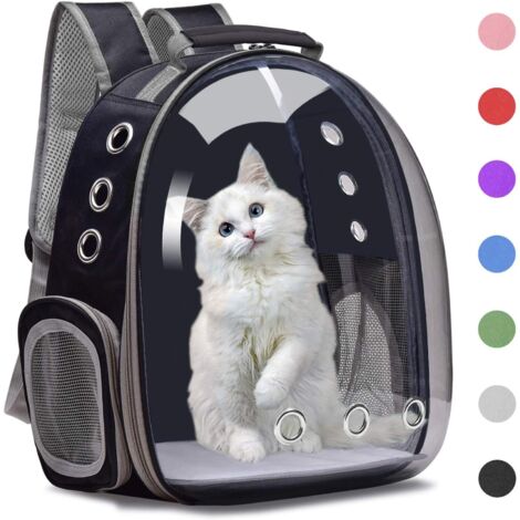 Bubble-Rucksack für kleine bis mittelgroße Hunde und Katzen, schwarz, 253142cm, 1 Stück, Haustier-Wanderrucksack.