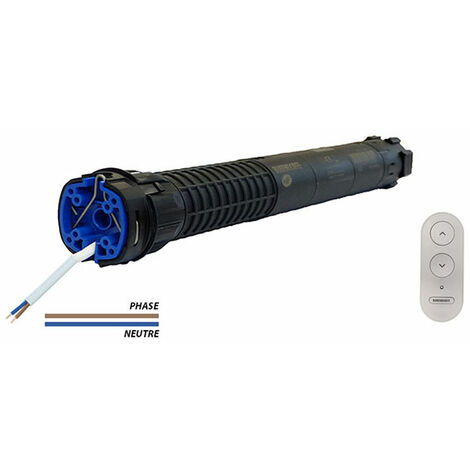 Bubendorff – Moteur pour motorisation de volet – 10Nm – 12rpm – Protocole radio 868 MHz – Norme IP44 – Sécurité thermique intégrée