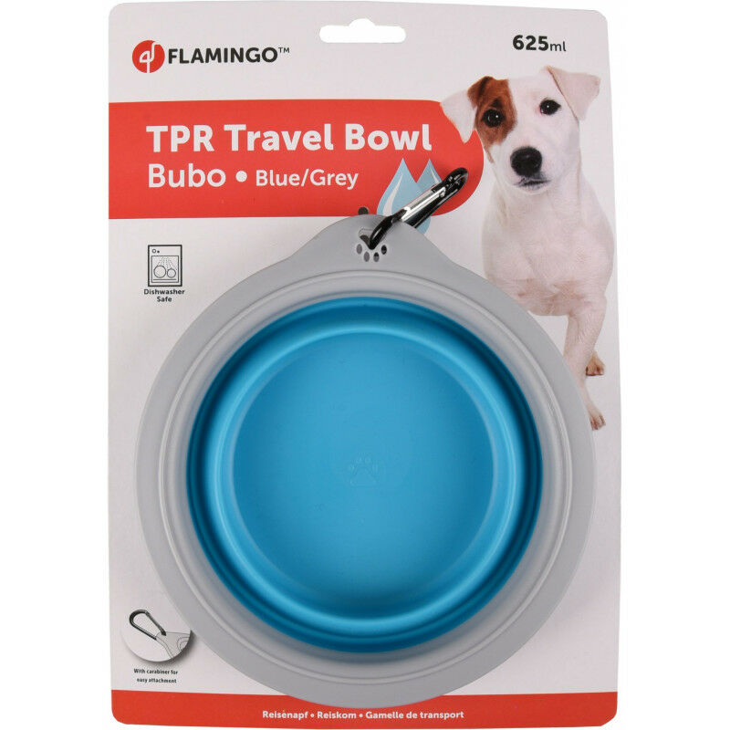 

BUBO 625 ml cuenco para perros. color azul/gris.