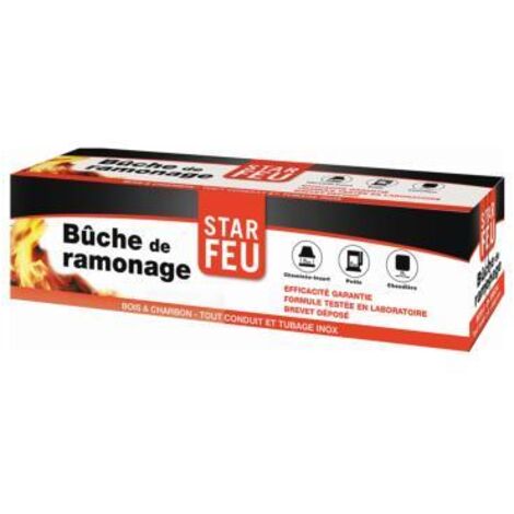 Bûche de ramonage pour cheminées et poêles – Certificat d'assurance individuelle – Facile à utiliser et efficace – Fabre Graines
