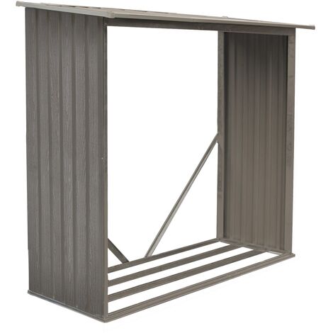 Bûcher métal gris - 1,37 m2