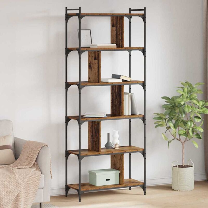 Bücherregal Altholz 76 X 32 X 192 Cm Holzwerkstoff Vidaxl