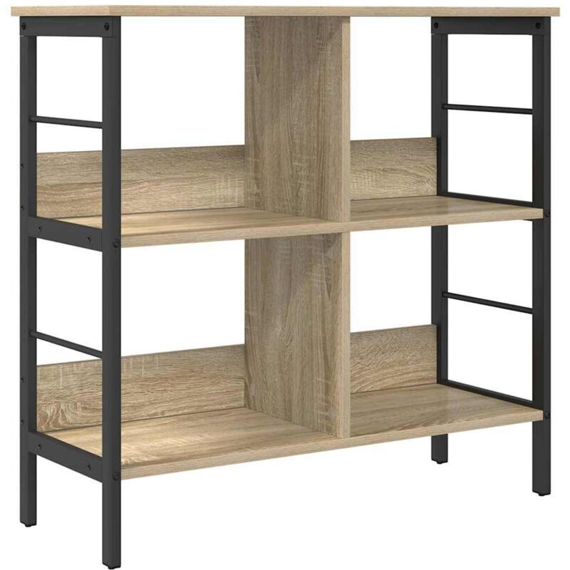 Bücherregal Sonoma-eiche 82 X 32 X 79 Cm Holzwerkstoff Vidaxl