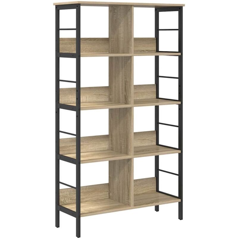 Bücherregal Sonoma-eiche 82 X 32 X 144, 5 Cm Holzwerkstoff Vidaxl