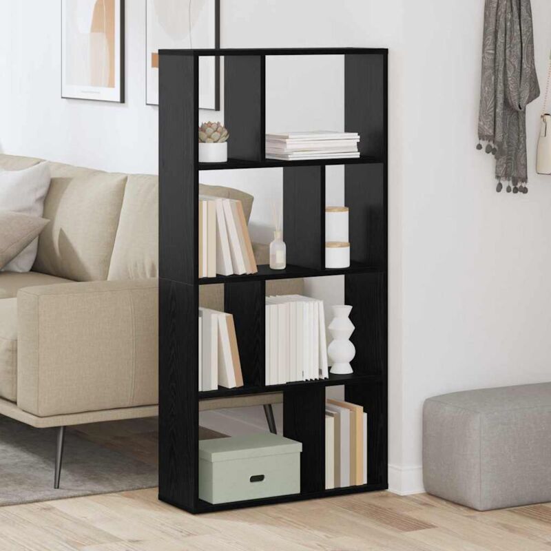 Vidaxl - Bücherregal Schwarze Eiche 60 X 20 X 120 Cm Holzwerkstoff