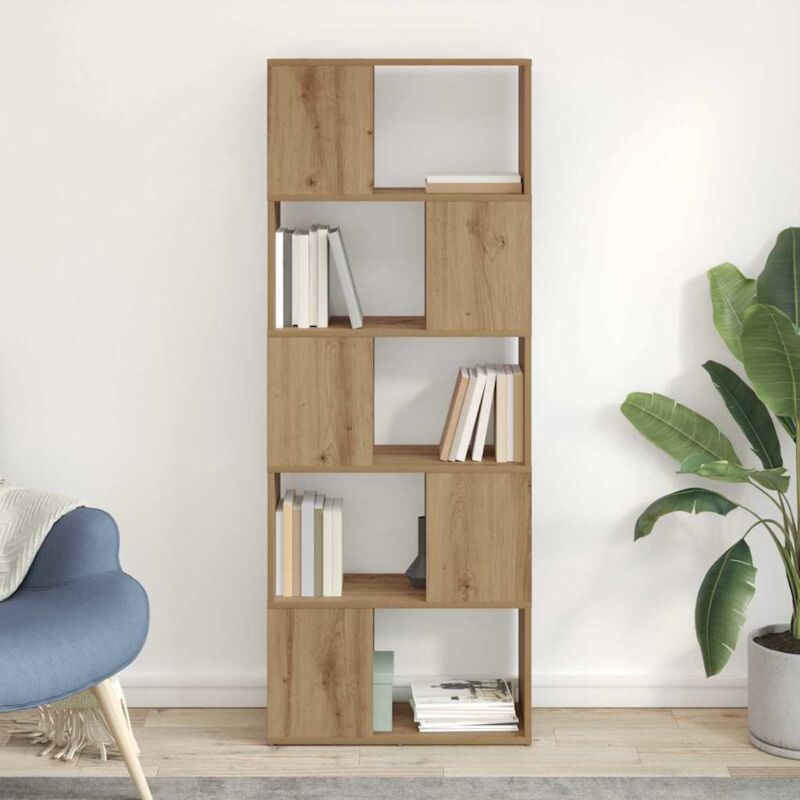 Vidaxl - Bücherregal Artisan Eiche Spanplatte 60 X 24 X 155 Cm Bücherregal