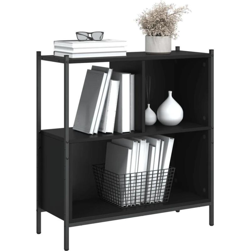 Bücherregal Schwarz 72x28x77, 5 Cm Holzwerkstoff Vidaxl
