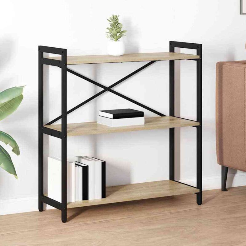 Bücherregal Sonoma Eiche 80 X 30 X 83 Cm Holzwerkstoff Vidaxl
