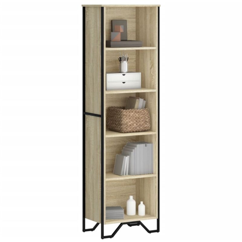 Bücherregal Sonoma-eiche 50x31x169 Cm Holzwerkstoff Vidaxl