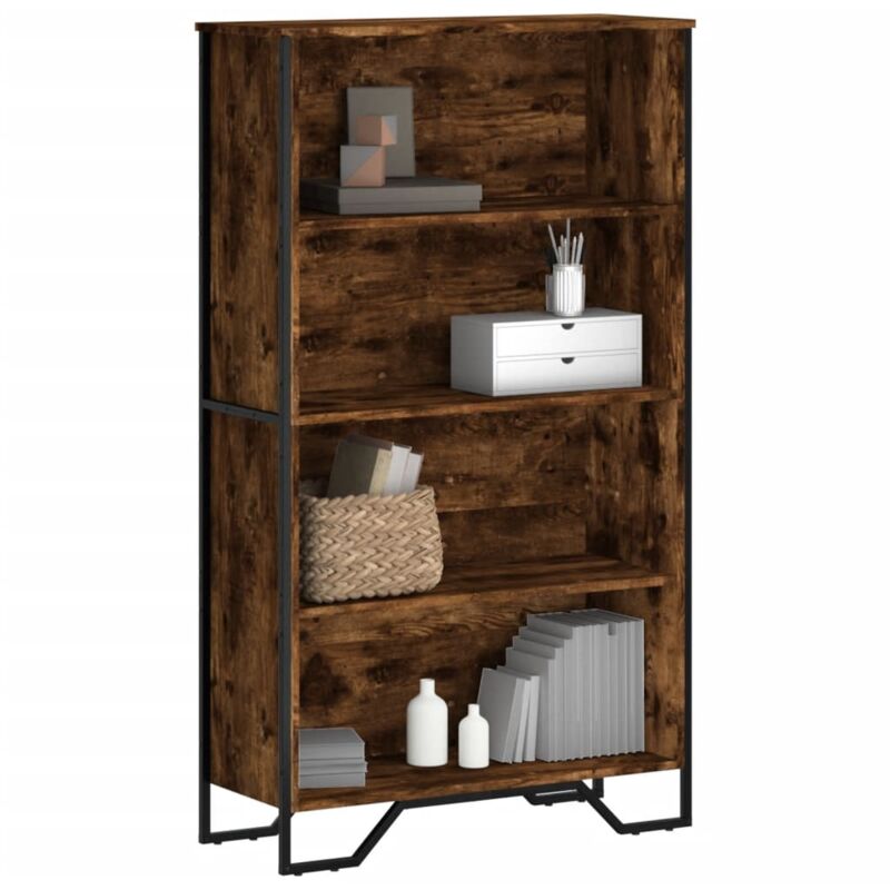 Bücherregal Räuchereiche 80x31x137, 5 Cm Holzwerkstoff Vidaxl
