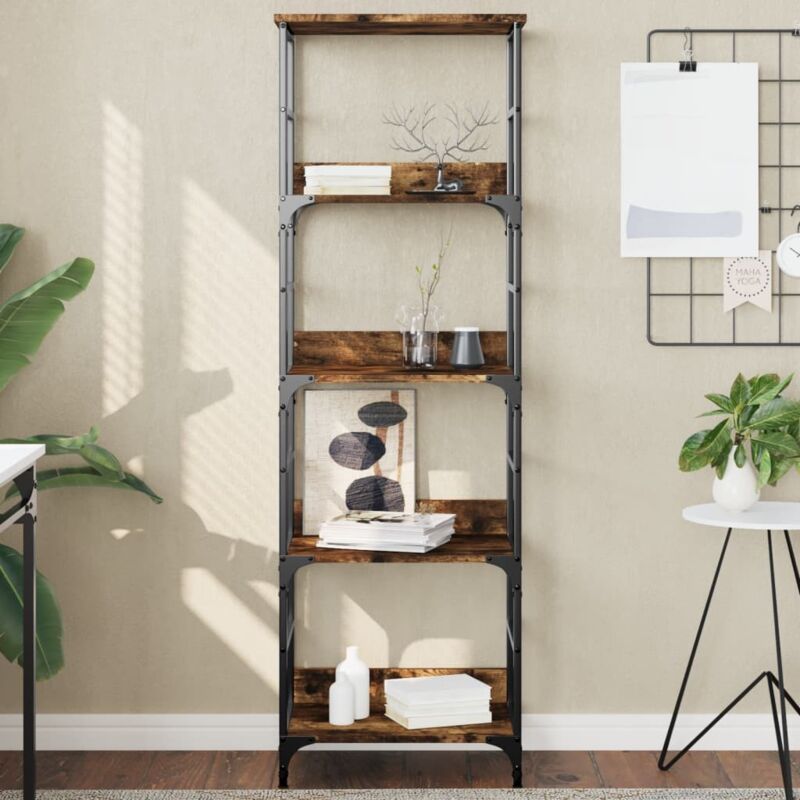 Bücherregal Räuchereiche 50x33x153 Cm Holzwerkstoff Vidaxl
