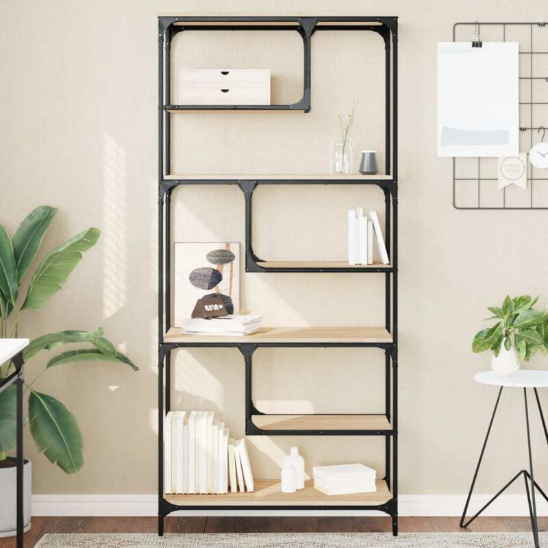 Vidaxl - Bücherregal Sonoma-eiche 81x36x176 Cm Holzwerkstoff