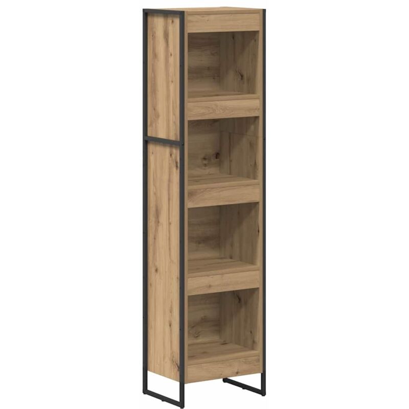 Bücherregal Kunsthandwerk Eiche 80 X 30 X 155 Cm Holzwerkstoff Vidaxl