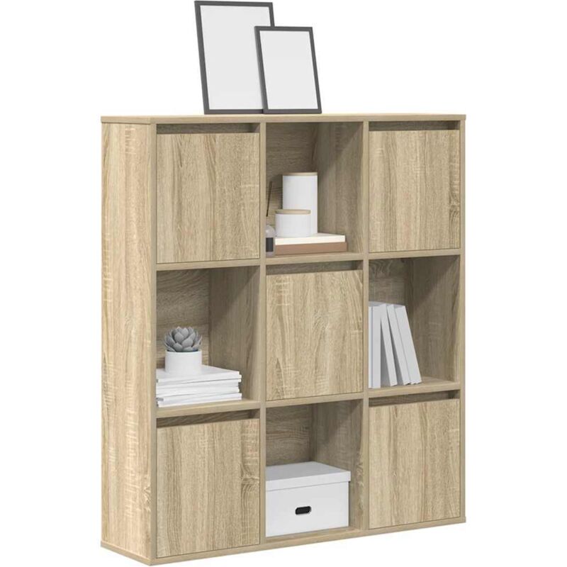 Vidaxl - Bücherregal Sonoma-eiche 89x24x101, 5 Cm Holzwerkstoff