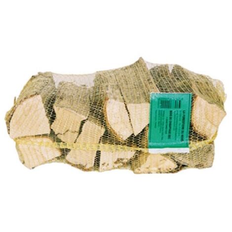 Bûches de bois d'allumage 30cm en filet de 25dm3 – Chêne, charme, hêtre, frêne – Pouvoir calorifique 2000 kWh/stère – La Forestiere Du Nord