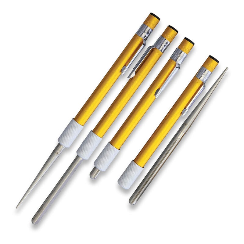 Image of Knives STE-97070 Affilatoio tascabile con diamante giallo in acciaio inossidabile 400 e lunghezza di 5,2 pollici, - Buck