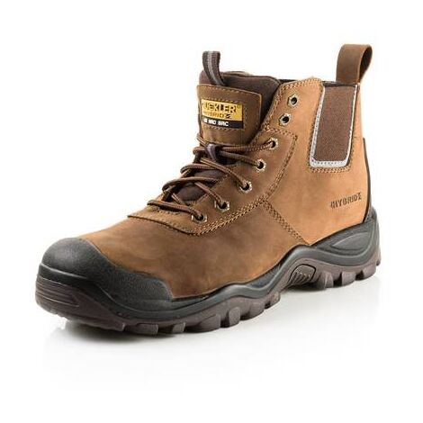 Buckler B550SM Anti-Scuff Safety Work Boots Autumn Oak Leather Sizes 6-13 Mens 