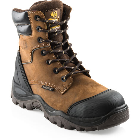 Stanley Flagstaff Waterproof Safety Black Boot S3  Sizes 6-12 Mens Steel Toe Cap 