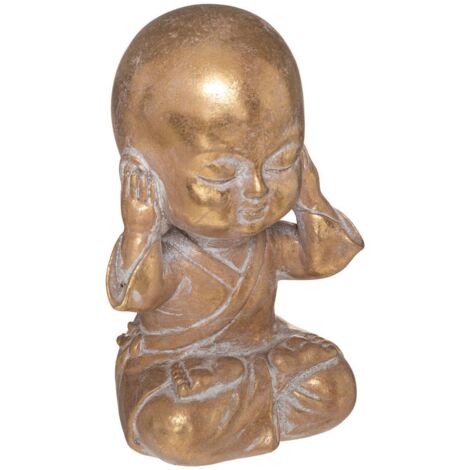 Buda sentado Jian H.14,5cm resina - Atmosphera créateur d'intérieur