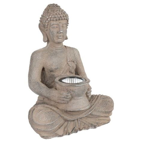 Buda solar imitación piedra - talla