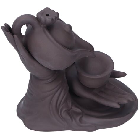 Buddha-Hand-Rückfluss-Räuchergefäß, Feng-Shui-Dekoration und Räucherhalter