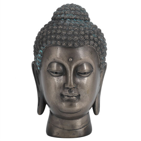 Buddha-Kopf aus Kunstharz, Tisch- und Innendekoration, Buddha-Statue für das Wohnzimmer