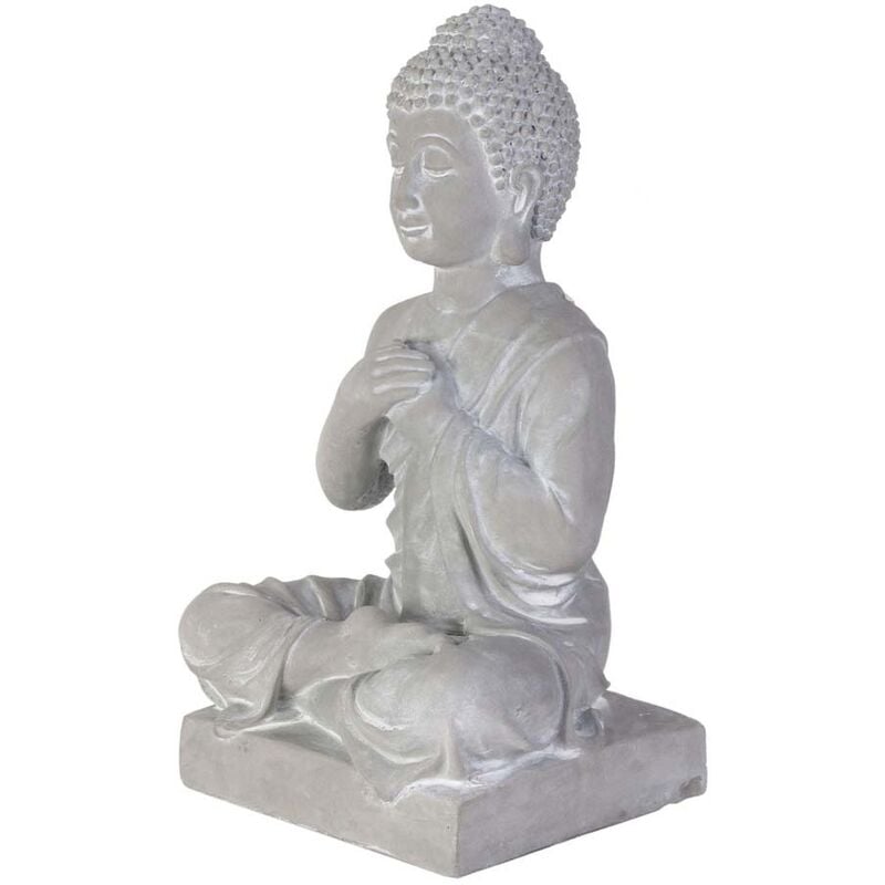 Buddha seduto in cemento 27 cm