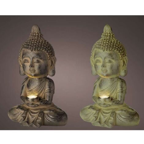 Buddha solare in poliresina