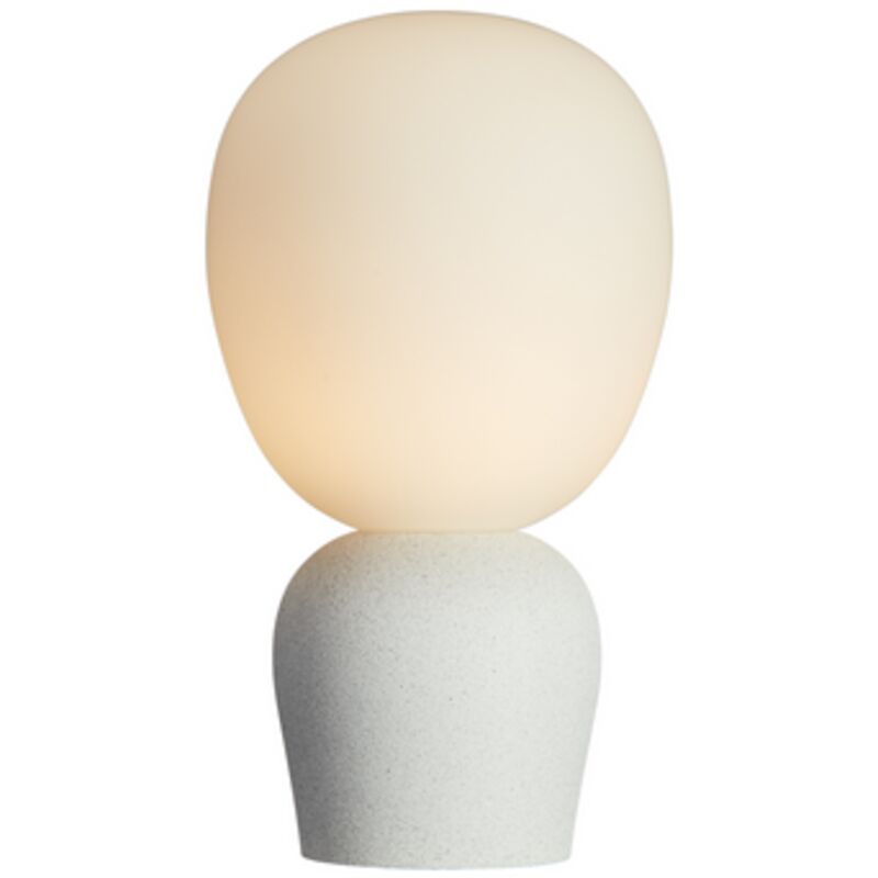 Image of Buddy Lampada da tavolo globo conchiglia di mare, vetro opalino, cavo di accensione 1x G9