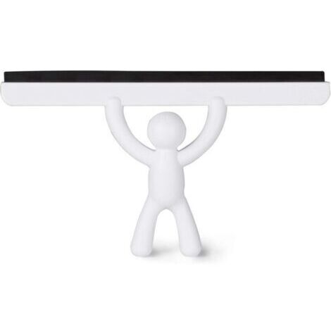 Buddy Squeegee. Raclette de douche Buddy, coloris blanc, dimension 26.7x15.9x5.1cm